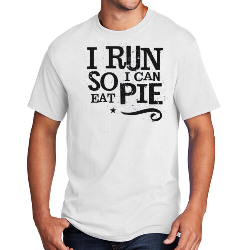 I run so I can eat pie  - BSP DTG Core Cotton T-Shirt (6 min) Thumbnail