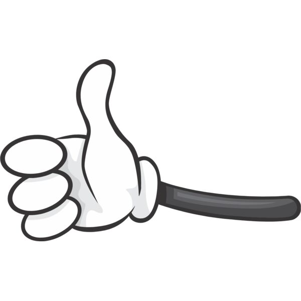 Cartoon Hand Thumbs Up 1 Thumbnail