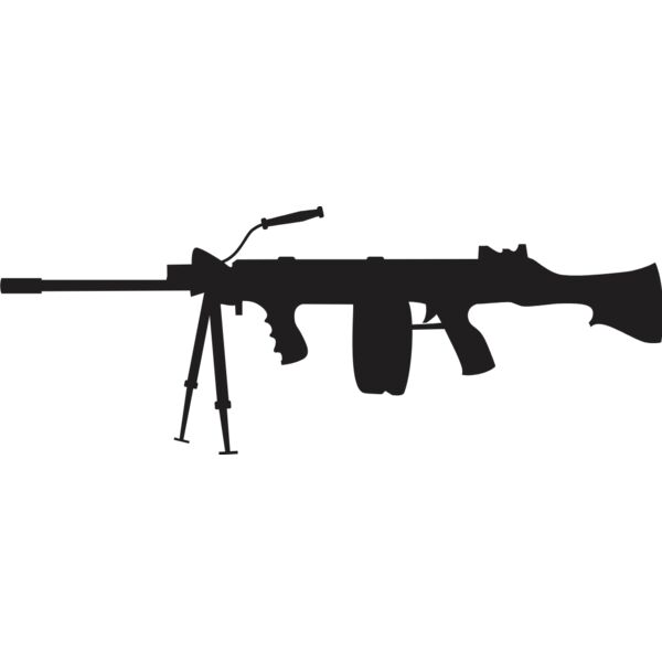 Machine Gun Silhouette 1 Thumbnail