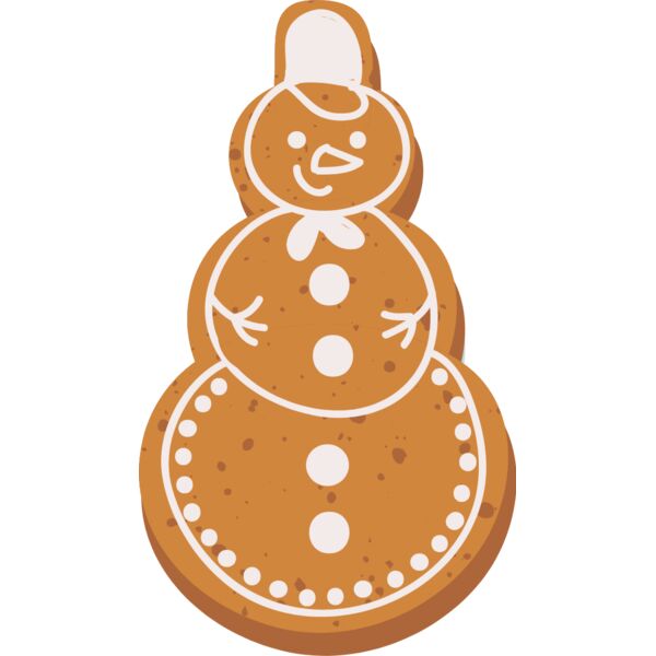 Gingerbread Cookie Snowman 1 Thumbnail