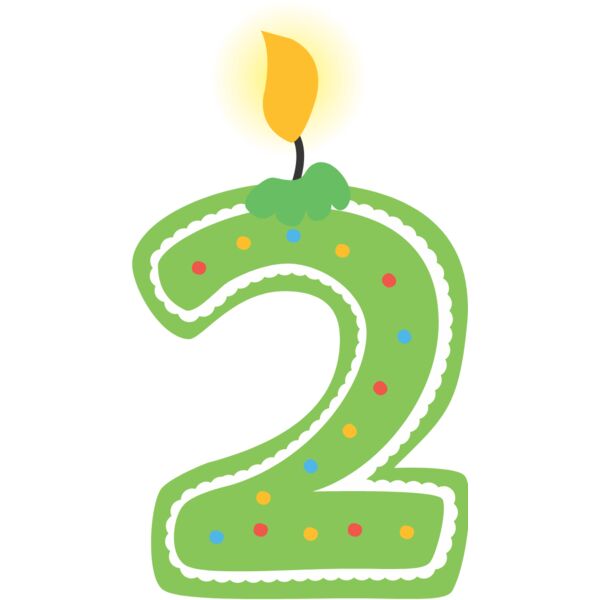 Two Birthday Candle Number 1 Thumbnail