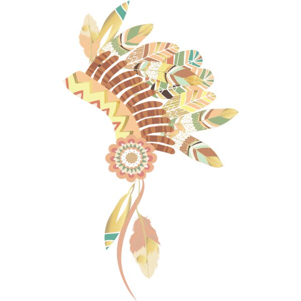 Watercolor Tribal Headdress 2 Thumbnail