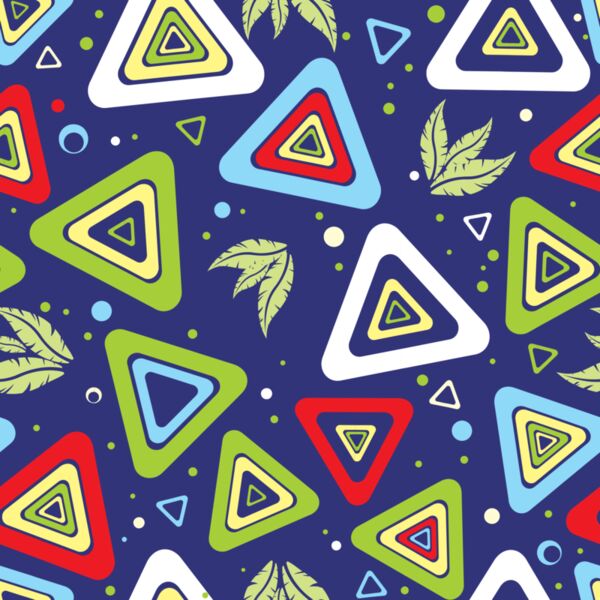 Groovy Leaf Triangle Background 1 Thumbnail