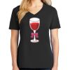 Ladies Core Cotton V-Neck Tee Thumbnail