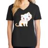 Ladies Core Cotton V-Neck Tee Thumbnail