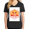 Ladies Core Cotton V-Neck Tee Thumbnail